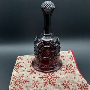 Vintage Avon Ruby Red Glass Bell